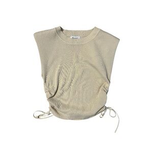 Beige Sleeveless‎ Knit Top